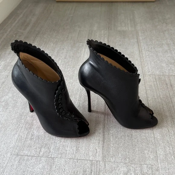 Black Christian Louboutin boots - Deguise 100 Nappa Shiny size 35 - Picture 4 of 15